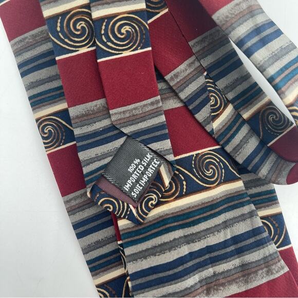 CHRISTIAN DIOR Tie Cravate Vintage Silk Blend Tie Luxury Designer Business Suit - Picture 3 of 10